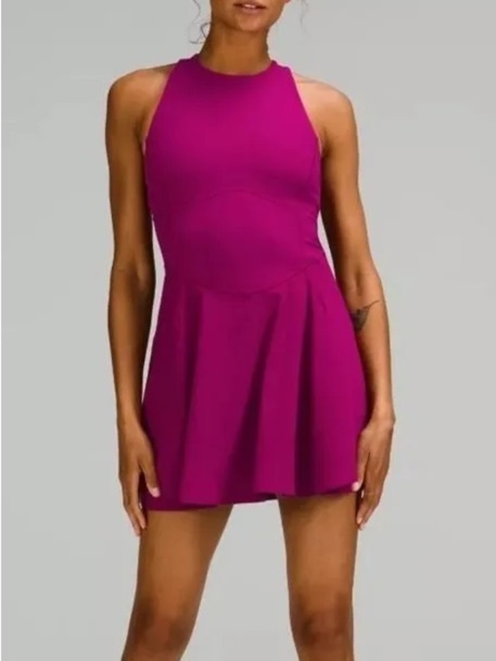 Lululemon Womens Magenta Court Crush Dress Size 6 NWT